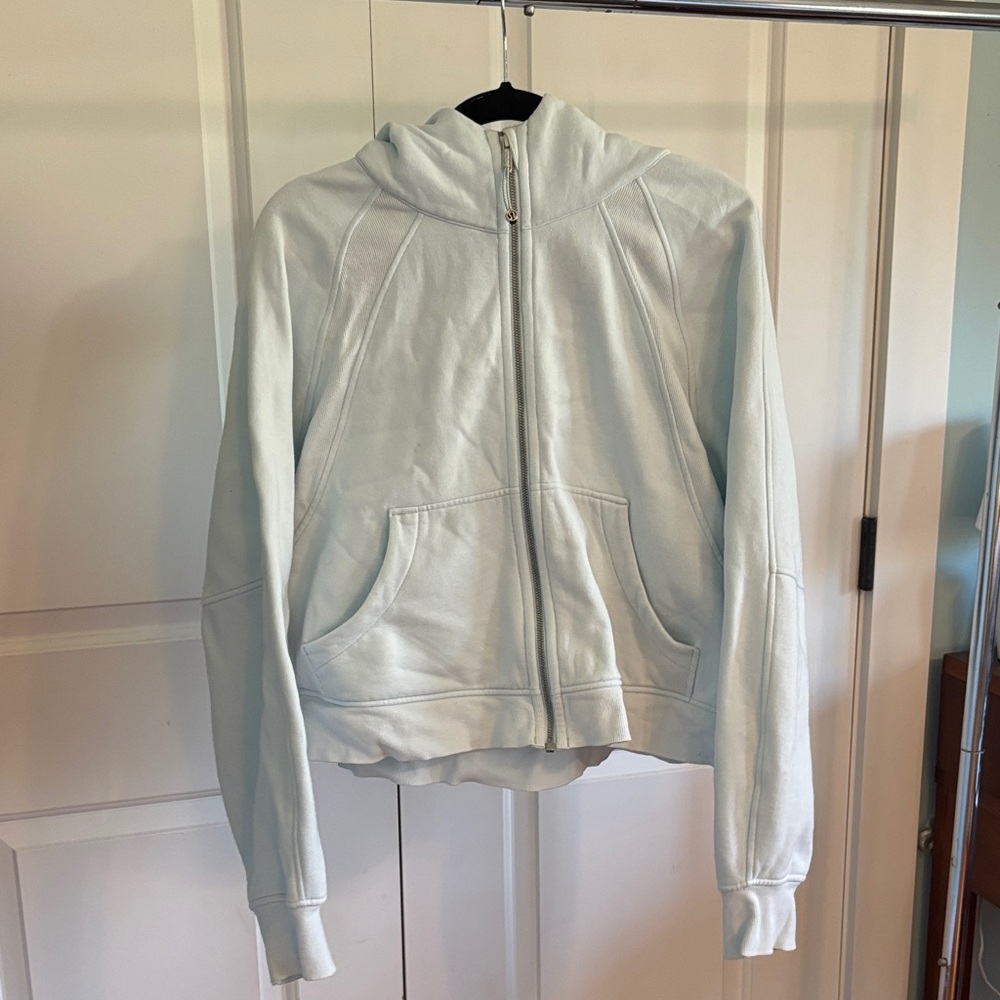 Women's Light Gray Hoodie Jacket